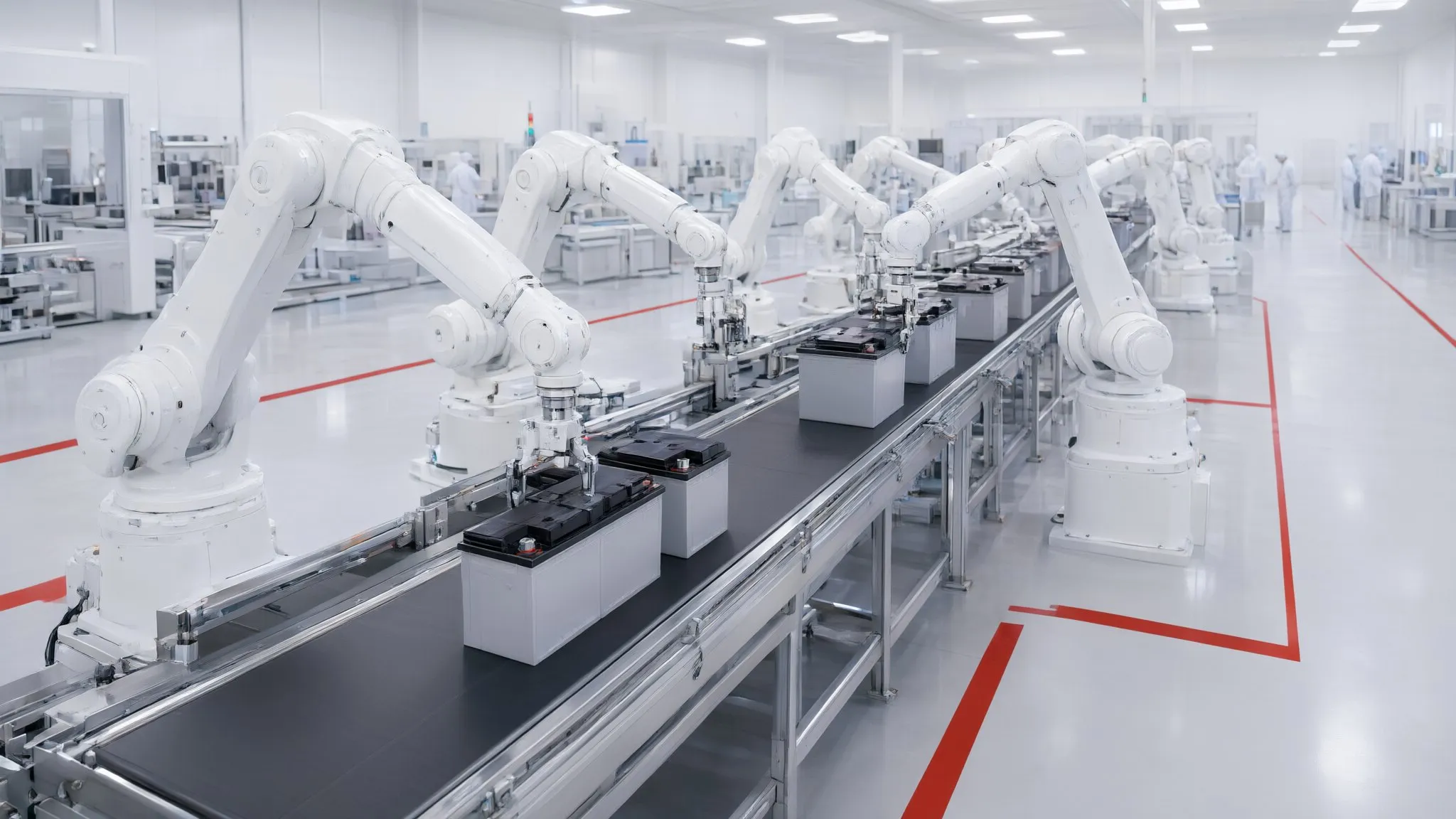 Automated battery manufacturing line